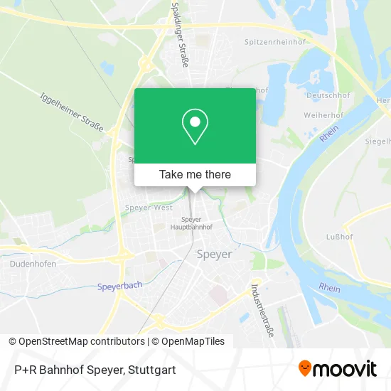 Карта P+R Bahnhof Speyer