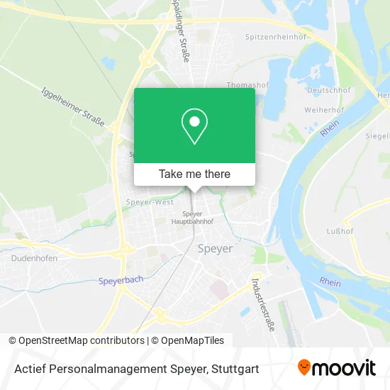 Карта Actief Personalmanagement Speyer