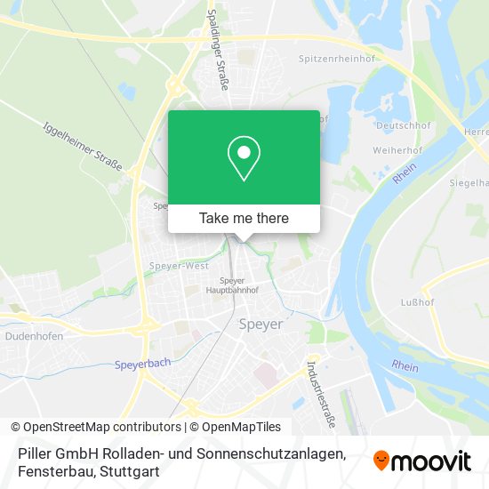 Карта Piller GmbH Rolladen- und Sonnenschutzanlagen, Fensterbau