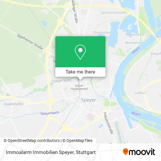 Карта Immoalarm Immobilien Speyer