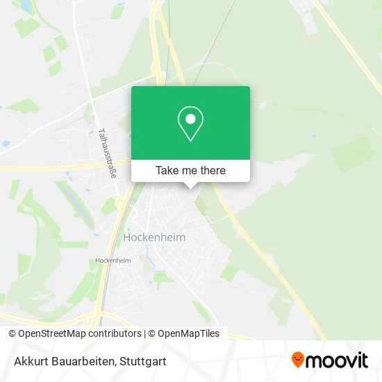 Карта Akkurt Bauarbeiten