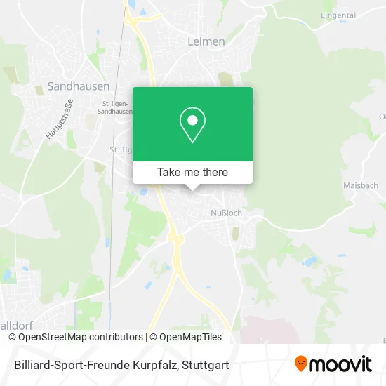 Карта Billiard-Sport-Freunde Kurpfalz