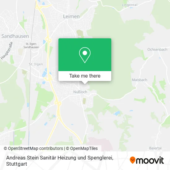 Карта Andreas Stein Sanitär Heizung und Spenglerei