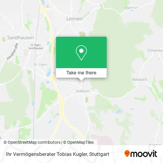 Карта Ihr Vermögensberater Tobias Kugler