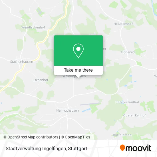 Карта Stadtverwaltung Ingelfingen