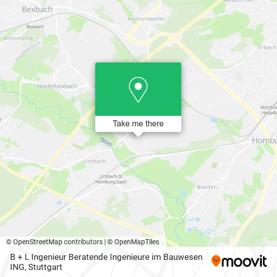 Карта B + L Ingenieur Beratende Ingenieure im Bauwesen ING