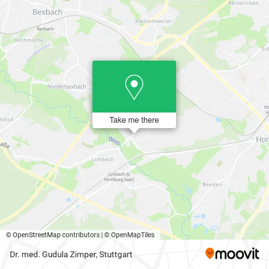 Карта Dr. med. Gudula Zimper