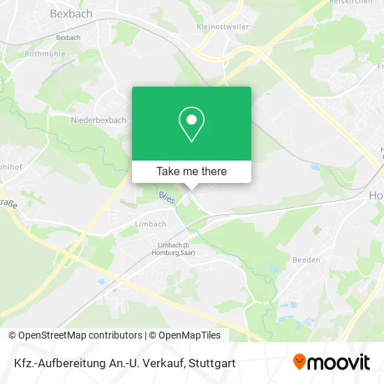 Карта Kfz.-Aufbereitung An.-U. Verkauf