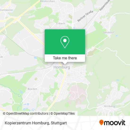 Kopierzentrum Homburg map