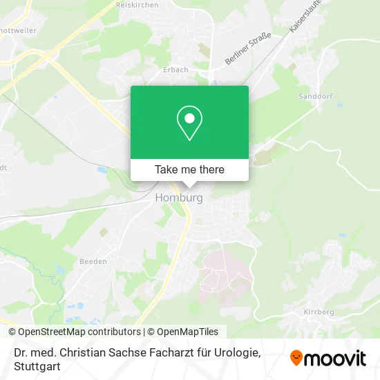 Карта Dr. med. Christian Sachse Facharzt für Urologie