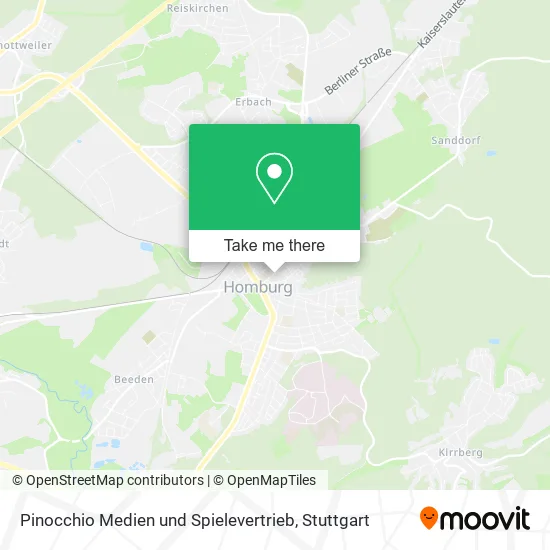 Карта Pinocchio Medien und Spielevertrieb
