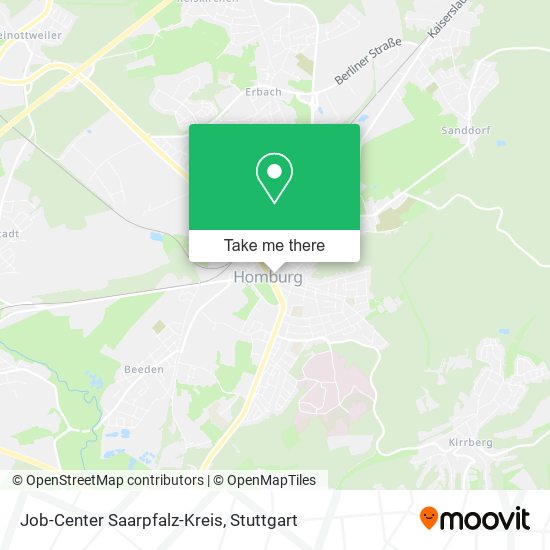 Карта Job-Center Saarpfalz-Kreis