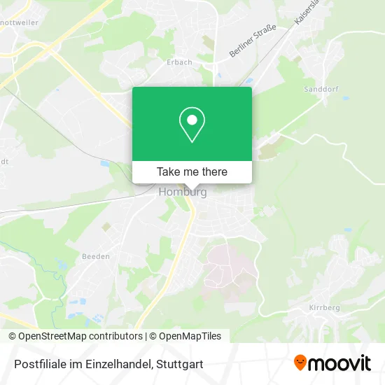 Карта Postfiliale im Einzelhandel