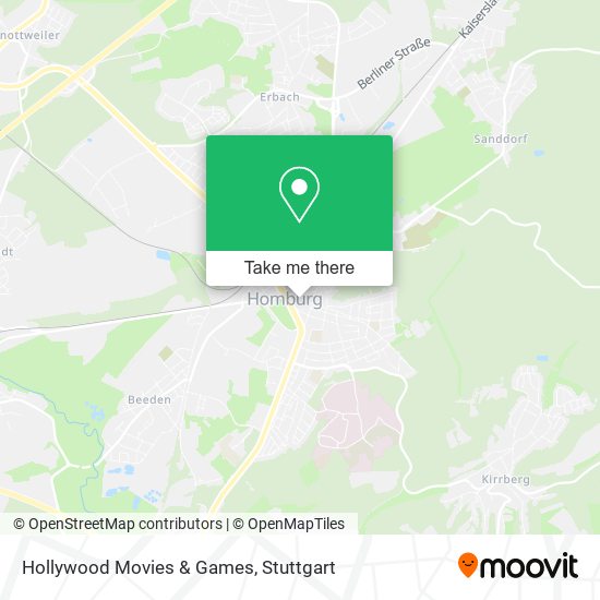 Hollywood Movies & Games map