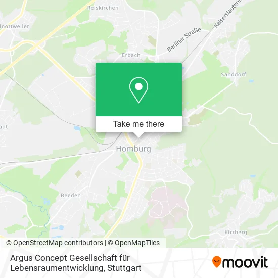 Карта Argus Concept Gesellschaft für Lebensraumentwicklung