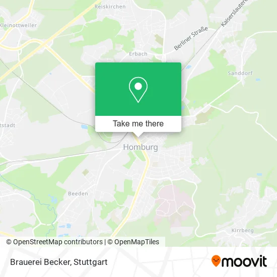 Карта Brauerei Becker