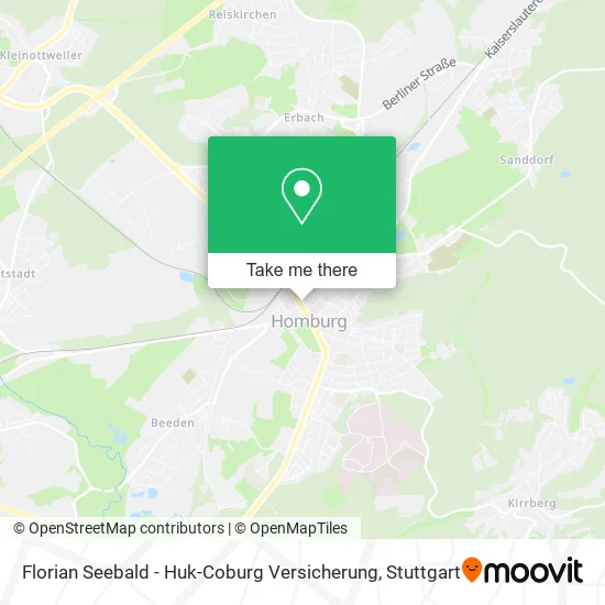 Карта Florian Seebald - Huk-Coburg Versicherung