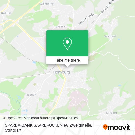 Карта SPARDA-BANK SAARBRÜCKEN eG Zweigstelle