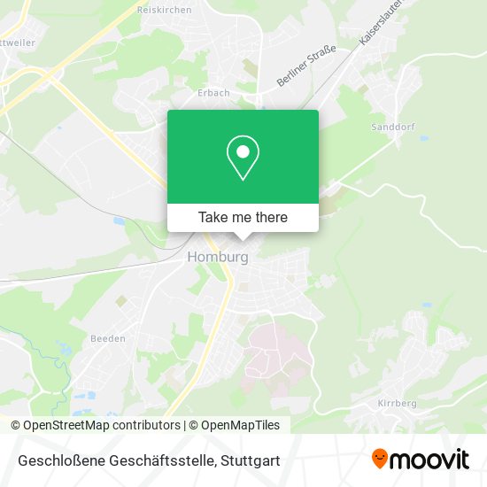 Geschloßene Geschäftsstelle map