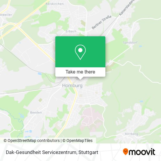 Dak-Gesundheit Servicezentrum map