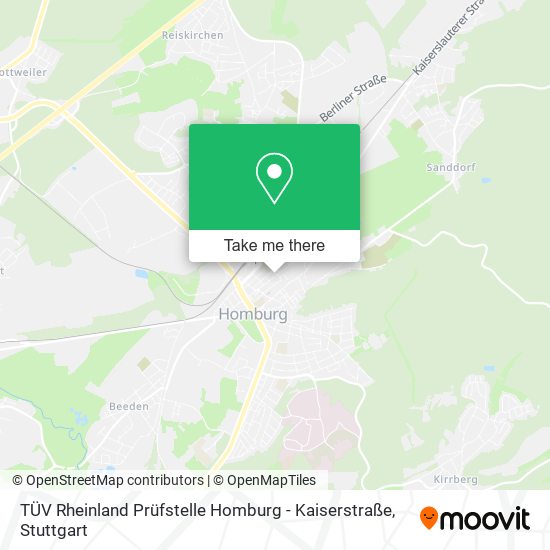 TÜV Rheinland Prüfstelle Homburg - Kaiserstraße map