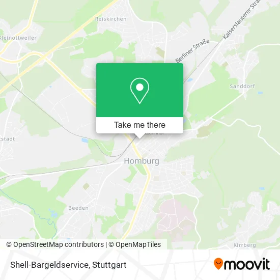Shell-Bargeldservice map