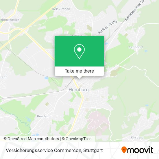 Versicherungsservice Commercon map