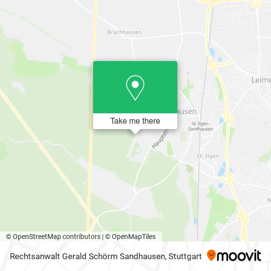 Карта Rechtsanwalt Gerald Schörm Sandhausen