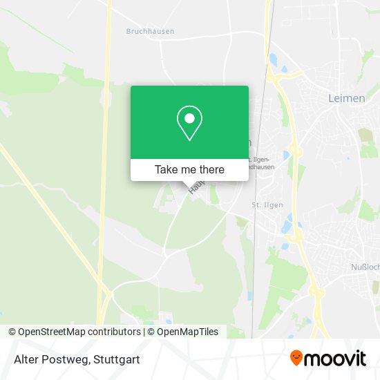 Карта Alter Postweg