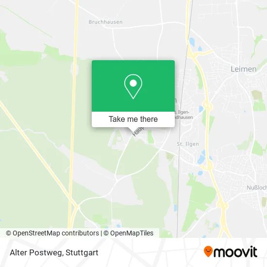 Карта Alter Postweg