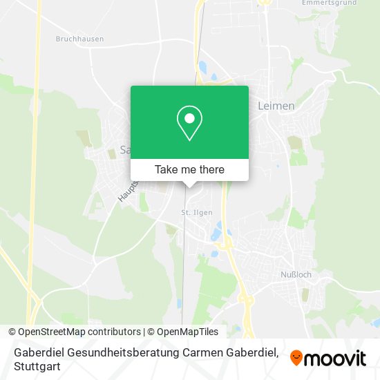 Gaberdiel Gesundheitsberatung Carmen Gaberdiel map
