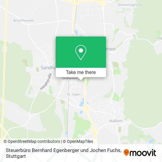 Steuerbüro Bernhard Egenberger und Jochen Fuchs map