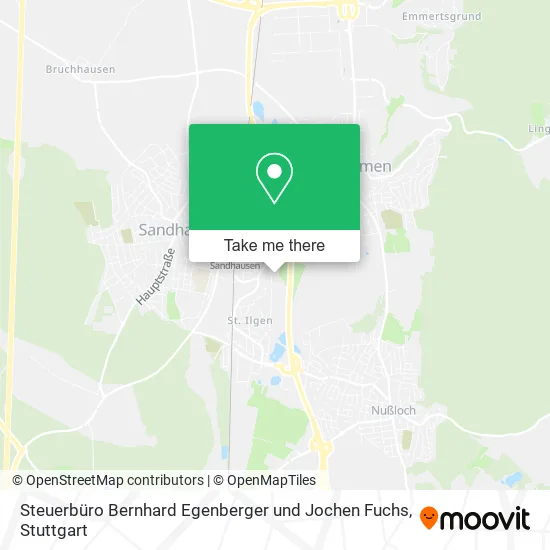 Карта Steuerbüro Bernhard Egenberger und Jochen Fuchs