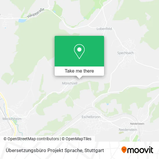 Карта Übersetzungsbüro Projekt Sprache