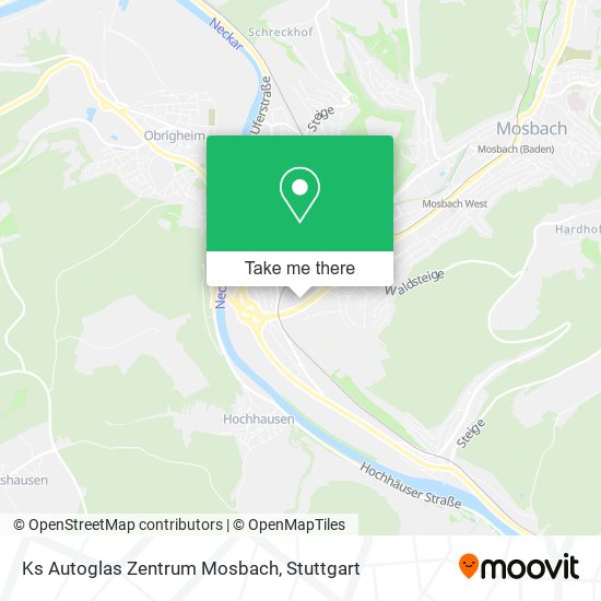 Ks Autoglas Zentrum Mosbach map