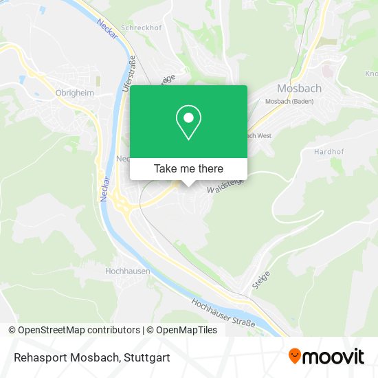 Rehasport Mosbach map