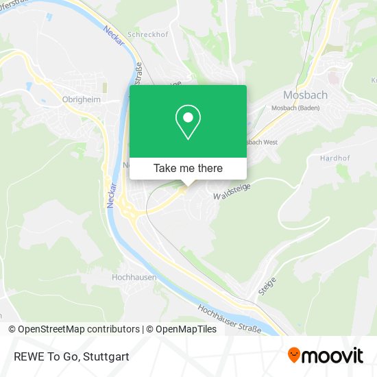 REWE To Go map