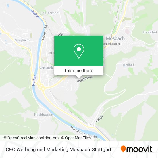 C&C Werbung und Marketing Mosbach map