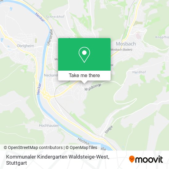 Карта Kommunaler Kindergarten Waldsteige-West