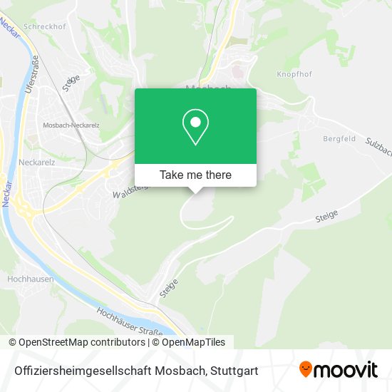 Offiziersheimgesellschaft Mosbach map