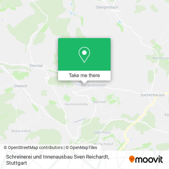 Schreinerei und Innenausbau Sven Reichardt map