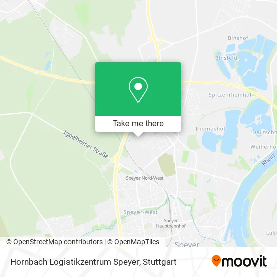 Карта Hornbach Logistikzentrum Speyer