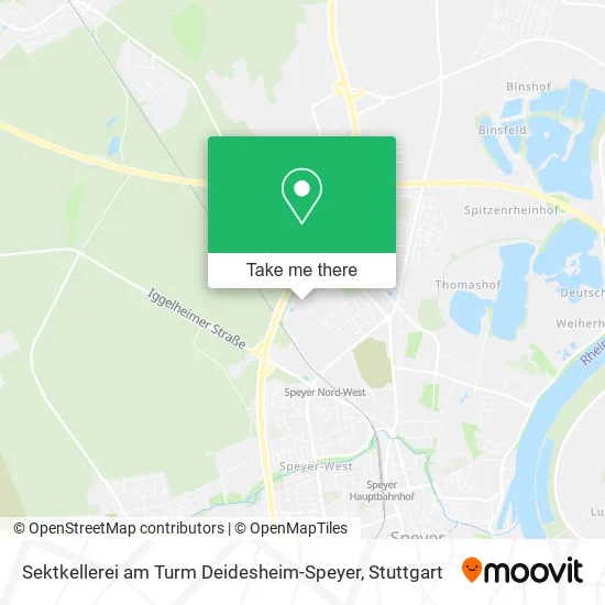 Карта Sektkellerei am Turm Deidesheim-Speyer