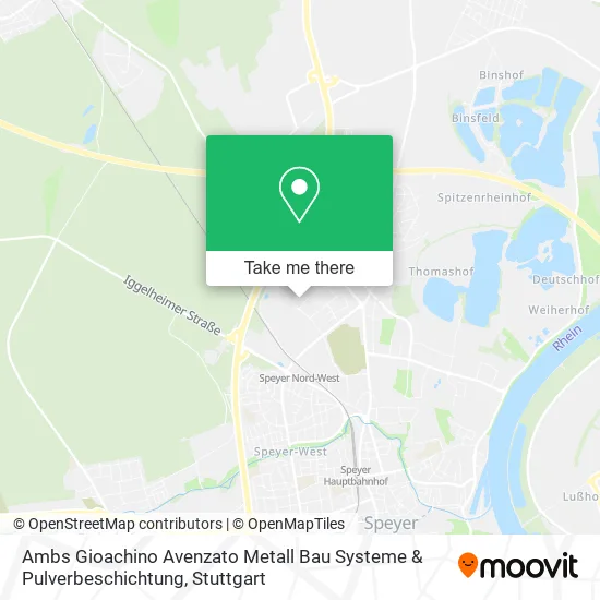 Карта Ambs Gioachino Avenzato Metall Bau Systeme & Pulverbeschichtung