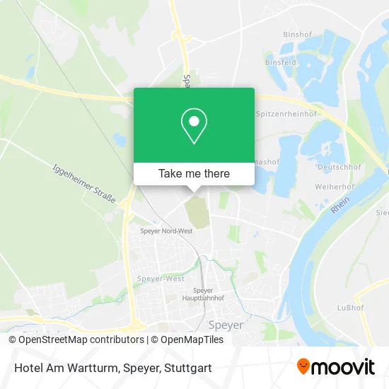 Карта Hotel Am Wartturm, Speyer