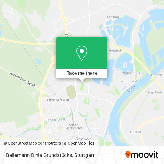 Bellemann-Dinia Grundstücks map