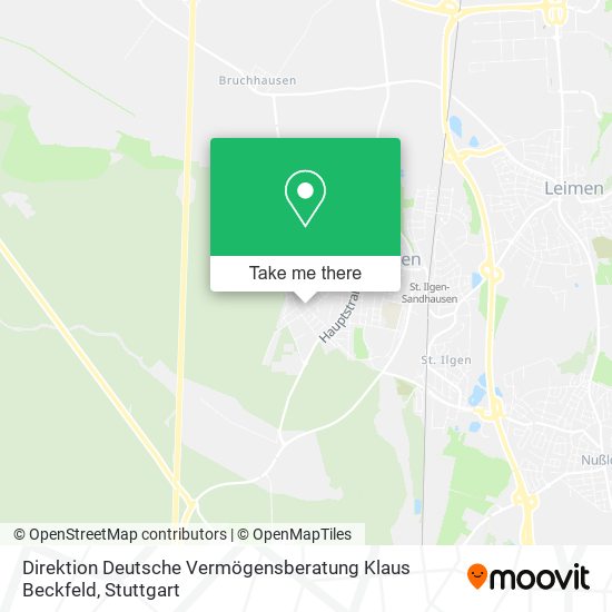 Direktion Deutsche Vermögensberatung Klaus Beckfeld map