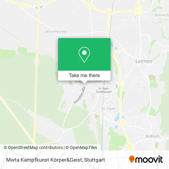 Карта Mwta Kampfkunst Körper&Geist