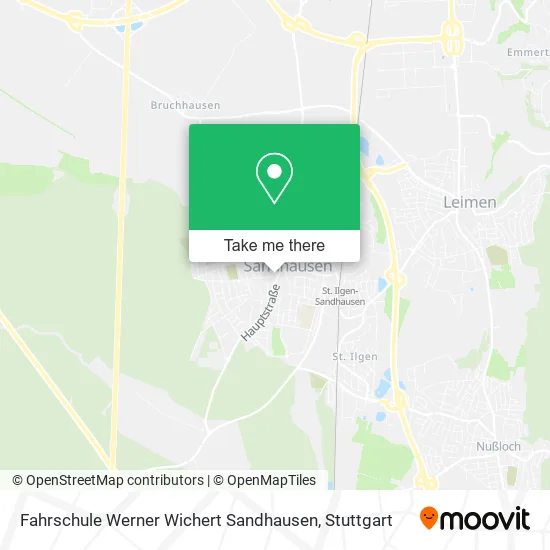 Карта Fahrschule Werner Wichert Sandhausen