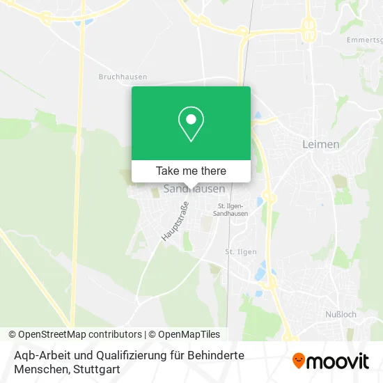 Карта Aqb-Arbeit und Qualifizierung für Behinderte Menschen